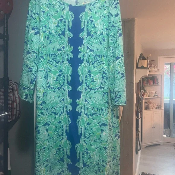 Lilly Pulitzer cotton dress with panda detailing, excellent condition size lrg - Picture 4 of 5